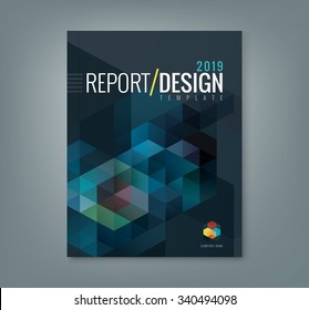 Abstract Hexagon Cube Pattern Background Design For Corporate Business Annual Report Book Cover Brochure Flyer Poster