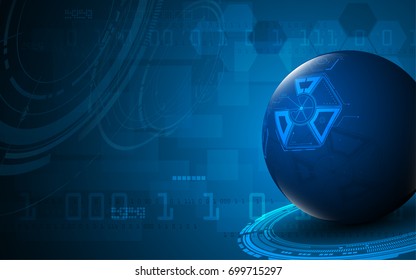 abstract hexagon cyber tech computing design concept background