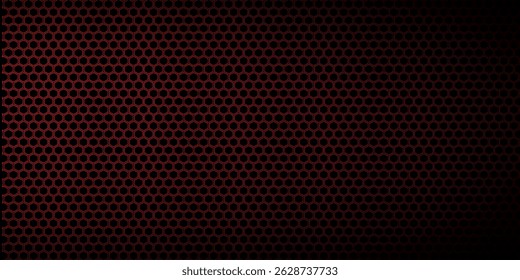 abstract hexagon dark red background