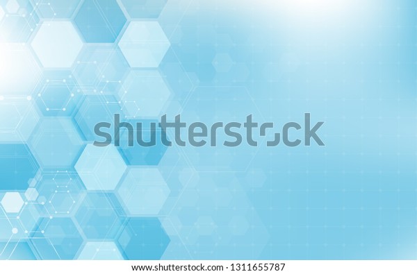 Abstract Hexagon Digital Technology Background Vector Stock Vector ...