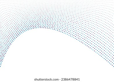 Abstract hexagon dots particles background. Futuristic technology and science theme background