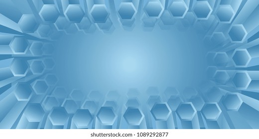 abstract hexagon frame