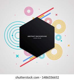 Abstract hexagon geometric design and background. Use for modern design. vector illustration. shapes. 