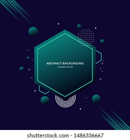 Abstract hexagon geometric design and background. Use for modern design. vector illustration. shapes. 