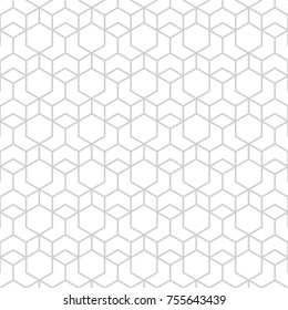 abstract hexagon geometric seamless pattern background with modern concept and futuristic style use for texture and fabric design vector eps 10