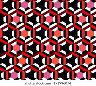 abstract hexagon geometry shape background