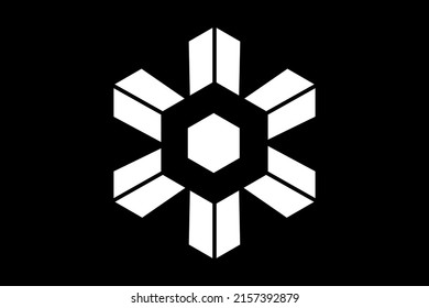 Abstract hexagon geometry vector design