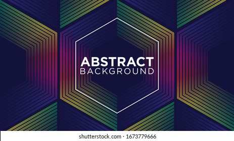 Abstract hexagon gradation background vector