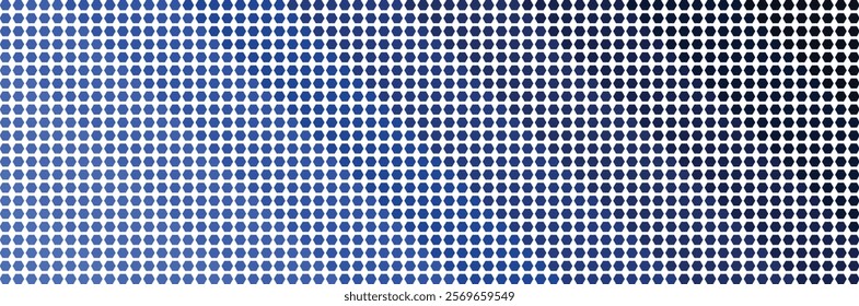 Abstract Hexagon Gradient Pattern: Blue Hues Background