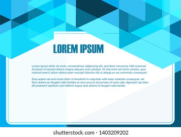Abstract hexagon green blue vector background.Technology polygonal design. Digital futuristic minimalism. Rectangular content