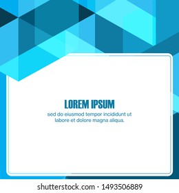 Abstract hexagon green blue vector background.Technology polygonal design. Digital futuristic minimalism. Square content-Vector Illustration
