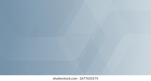 Abstract hexagon grey lines. Soft gradient background. Aplicable for banner, poster, presentation, website.