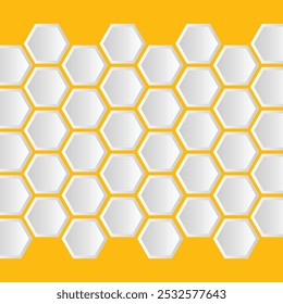Abstrato hexágono honeycomb projeto de fundo. colmeia com células de grade de hexágono no fundo de cor.