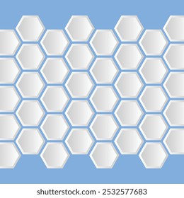 Abstrato hexágono honeycomb projeto de fundo. colmeia com células de grade de hexágono no fundo de cor.
