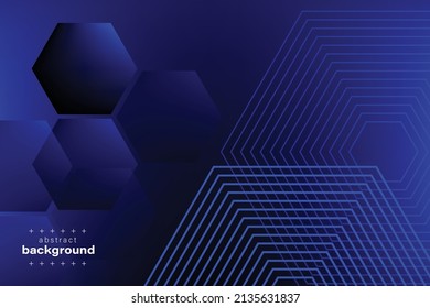 abstract hexagon with layer on violet gradient background can be use for technology product presentation box art  food and drink label website template vector eps.