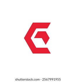 Abstract Hexagon Letter C Logo design vector template
