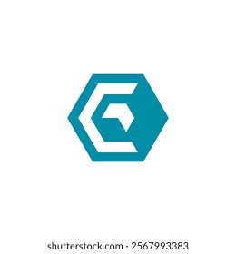 Abstract Hexagon Letter C Logo design vector template