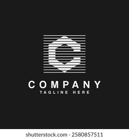 Abstract Hexagon Letter C Logo Design