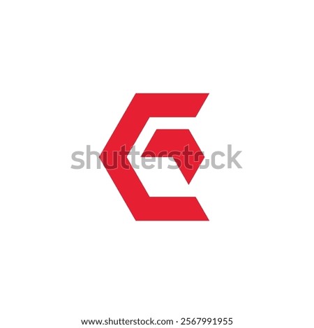 Abstract Hexagon Letter C Logo design vector template