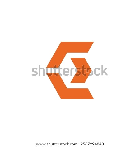 Abstract Hexagon Letter C Logo design vector template