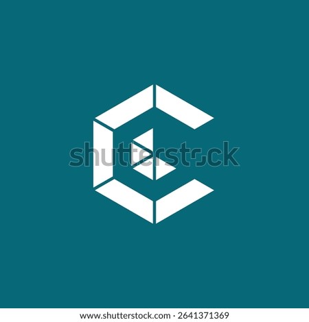 Abstract Hexagon Letter C Logo design vector template