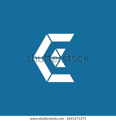 Abstract Hexagon Letter C Logo design vector template