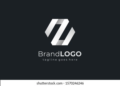 Abstract Hexagon Letter Z Business Logo. Flat Vector Logo Design Template Element