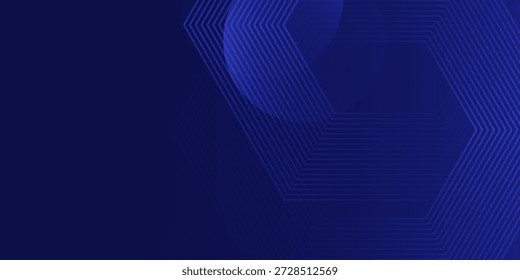 Abstractas hexágono degradado azul claro con fondo circular.