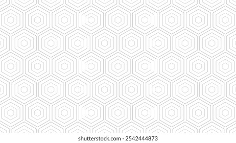 abstract hexagon line pattern background