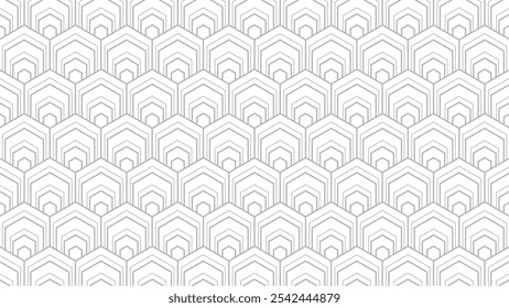 abstract hexagon line pattern background