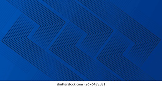 Abstract hexagon lines blue background. Geometric stripe black.line art design modern. eps10 vector. 
