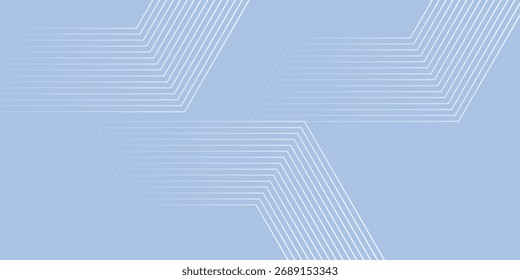 Linhas hexágono abstratas sobre fundo azul. Projeto de arte de linha de faixa geométrica VETOR EPS10
