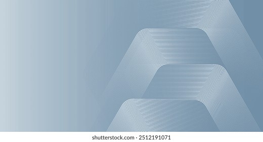 Abstract hexagon lines on gray background. Geometric stripe line art design for poster