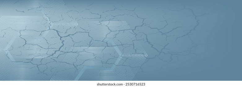 Abstract hexagon lines on gray background. Geometric stripe line art design for poster, brochure, cover, website, banner.vector