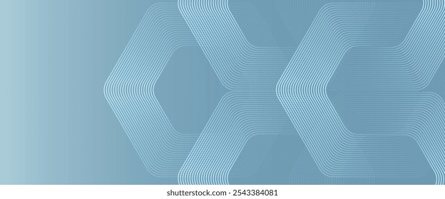 Abstrakte Sechsecklinien auf grauem Hintergrund. Geometrische Streifenlinie Art Design modern.