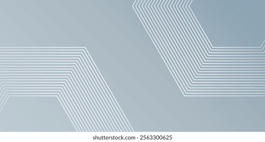 Abstract hexagon lines on gray background. Geometric art