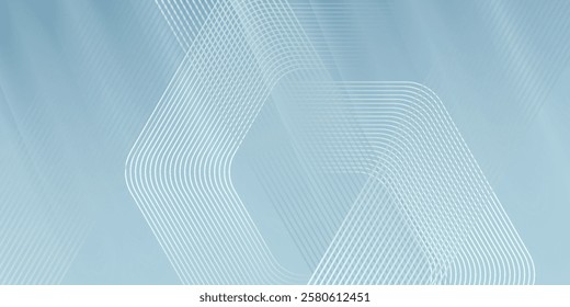 Abstract hexagon lines on gray background. Geometric stripe line art design modern