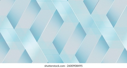 Abstract hexagon lines on gray background suitable for banner and poster