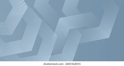 Abstract hexagon lines on gray background. Geometric stripe line art design for poster, brochure, cover, website, banner.vector background art
