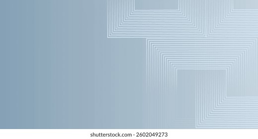Abstract hexagon lines on gray background. Geometric stripe line art design modern
