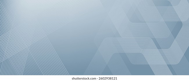 Abstract hexagon lines on gray background. Geometric stripe line art design modern