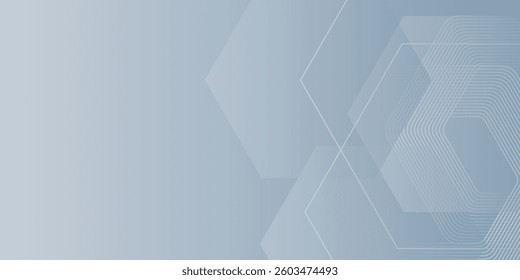 Abstract hexagon lines on gray background. Geometric stripe line art. modern vector eps10
