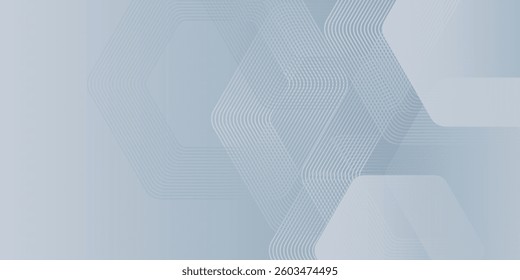 Abstract hexagon lines on gray background. Geometric stripe line art. modern vector eps10