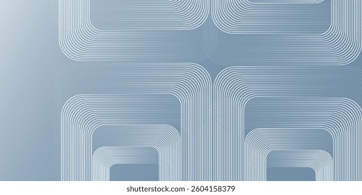 Abstract hexagon lines on gray background. Geometric stripe line art design for poster, brochure, cover, website, banner.