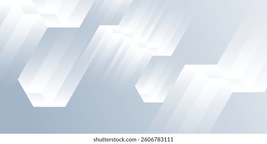 Abstract hexagon lines on gray background. Geometric stripe line art. eps 10