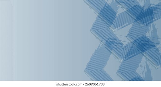 Abstract hexagon lines on gray background. Geometric stripe line art design modern pattern