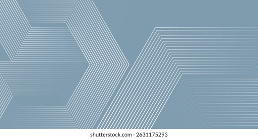 Abstractas líneas hexagonales sobre fondo gris. Vector moderno eps10 del diseño del arte de la línea de la raya geométrica