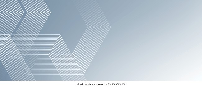 Abstract hexagon lines on gray background. Geometric stripe line art design modernAbstract hexagon lines on gray background. Geometric stripe line art design modern. Eps 10
