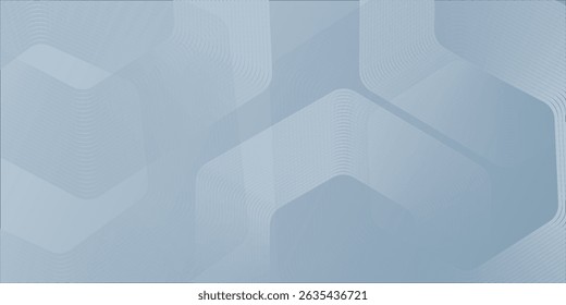 Abstract hexagon lines on gray background. Geometric stripe line art design modern. illustrtion