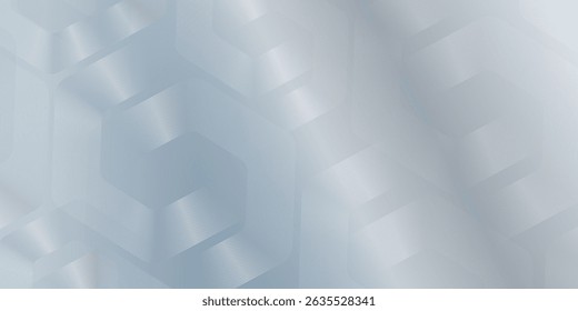 Abstract hexagon lines on gray background. Geometric stripe line art design modern